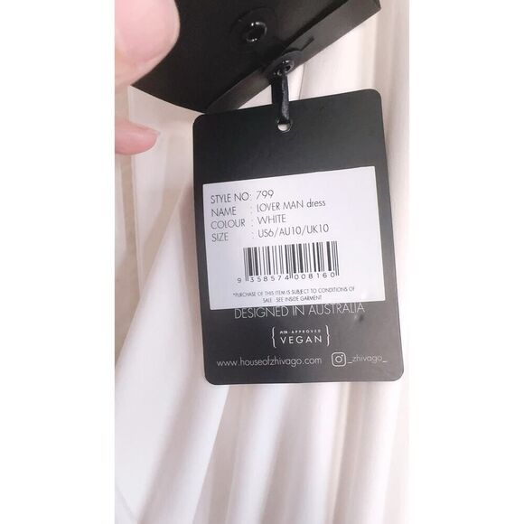 ZHIVAGO Lover Man Cocktail Dress white US6 - Picture 8 of 15